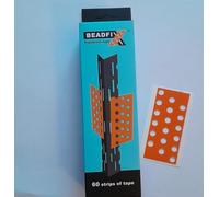 Beadfix Plasterers Tape, Orange Plastering Tape, Strong Tape for Plaster Beads, Bead Tape, (75mm x34mm) (1 Box)
