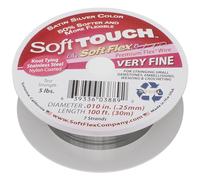 BeadHobby Soft Flex Soft Touch 7 Strand .010 Inch Diameter, 100 Feet Wire, Premium Original. (Sold as - 1 Spool Per Pack)
