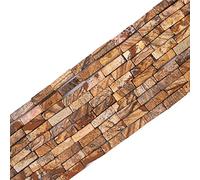 BEADIA Natural Brown Picture Jasper Tube Beads Rectangle 4x13mm 40cm/Strand Stone Beads for Jewelry Making