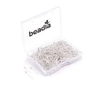 BEADIA Open Eye Pins Silver Head Pins for DIY Jewelry Making 20mm 500pcs