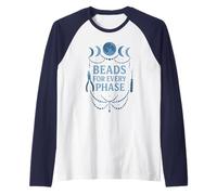 Beading - Beads for Every Phase Moons Jewelry Making Design Raglan Baseball Tee