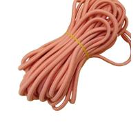 Beading Cords & Threads, 4mm Round Stretch 5/10 Meters High Elastic Rubber Band Rope for Headwear, Belt, Garment Sewing Accessories, 1 Pcs(Watermelon Red,5 meters)