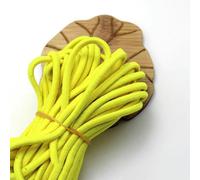 Beading Cords & Threads, 4mm Round Stretch 5/10 Meters High Elastic Rubber Band Rope for Headwear, Belt, Garment Sewing Accessories, 1 Pcs(Yellow,10 meters)