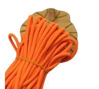 Beading Cords & Threads, 4mm Round Stretch 5/10 Meters High Elastic Rubber Band Rope for Headwear, Belt, Garment Sewing Accessories, 1 Pcs(Fluorescent Orange,10 meters)