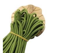 Beading Cords & Threads, 4mm Round Stretch 5/10 Meters High Elastic Rubber Band Rope for Headwear, Belt, Garment Sewing Accessories, 1 Pcs(Grass Green,10 meters)