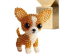 Beading Craft Set, Three-Dimensional Beading Set with a Dog Design, Complete Accessories for Making Embroidery Ornaments for Animal Lovers, Girls, Women, Teenagers, Adults