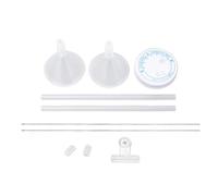 Beading Funnel Tools Kit, Decorative Clay Bead Funnel Needle Thread Set, Portable and Compact Beading Tool for Jewelry Crafts Making, Includes 2 Funnels 2 Needles 2 Caps 2 Tubes 1 (2 Piece Set)