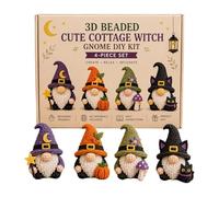 Beading Kit, 4pcs Tiny 3D Beaded Animal DIY Kit for Beginners and Anxiety with Easy Instructions Handmade Fun Crafts A06