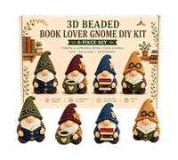 Beading Kit, 4pcs Tiny 3D Beaded Animal DIY Kit for Beginners and Anxiety with Easy Instructions Handmade Fun Crafts A07