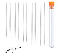 Beading Needle,Stainless Steel Bead Needle,Beading Needles Set with 5 Size,Fit for Multiple Size Beads,Necklaces,Bracelets, Rings, Jewelry Making,DIY Crafts Etc