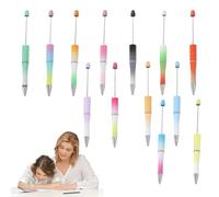 Beading Pens - Kids for Homework, Autographs, Work, Exams, Journaling | Write Without Hassle Refillable Pens with Creative Beads