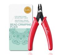 Beaditive Bead Crimping Plier for 2mm & 3mm Beads and Tubes | 5-Inch (Red)
