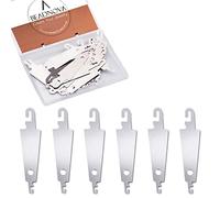 BEADNOVA Needle Threaders 20pcs Stainless Steel Sewing Needle Threader for Hand Sewing Large Eye Cross Stitch Embroidery Craft Knitting Quilting