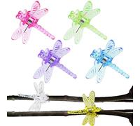BEADNOVA Orchid Clips 30Pcs Dragonfly Plant Clips Orchid Support Clips Vine Clips Plant Clips for Support Flower Orchid Vine (Mix Color, 30PCS)