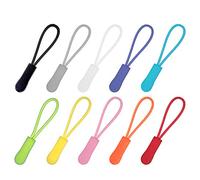 BEADNOVA Zipper Pull Zip Tab Zipper Tag Cord Pull Zip Extension for Kids Luggage Suitcase Backpack Jacket Bags (Mix Colors, 100 PCS)
