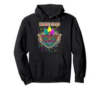 Beads And Bling Carnival New Orleans Mardi Gras Party Mask Pullover Hoodie