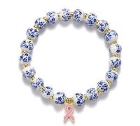 Beads Bow Charm Bracelet for Women Flower Vintage Bracelet Handmade Stretch Gold Beaded Dainty Romantic Jewelry Gift, 6in, Resin, crystal