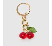 BEADS BY EDIE Cherry Lace Charm in Red & Green One Size