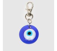 BEADS BY EDIE Evil Eye Lace Charm in Blue & White One Size