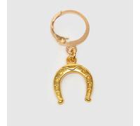 BEADS BY EDIE Horseshoe Lace Charm in Gold One Size