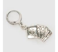 BEADS BY EDIE Playing Cards Lace Charm in Silver One Size
