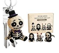 Beads Kit - with Instructions DIY Making,3D Tiny Figurines Bead Sets - for Halloween Party Favors Desk Decor Art Projects Kids Adults Teens Girls Women Beginners