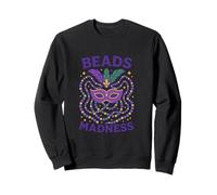 Beads Madness Mardi Gras Carnival Design Sweatshirt
