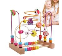 Beads Maze Toy, Cartoon Colorful Cute Safe Maze Toy Bead Toy - Bees for Kids Thinking, Creativity, Bead Maze Toy Early Education Wooden Children Toy V