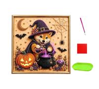 Beads Painting Set Halloween Ghost Scary Decorative 3D Dog Wall Art