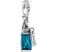 Beads R Us ® - Alice in Wonderland Drink Me Dangle Charm in Sterling Silver S925 and coloured Enamel, Compatible with all European style Charm Bracelets and Necklaces.