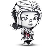 Beads R Us ® Game of Thrones Daenerys Charm in Sterling Silver S925 and red enamel, Compatible with all European style Charm Bracelets, Necklaces & Anklets.
