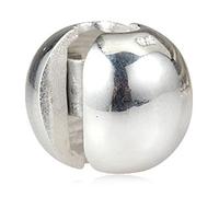Beads R Us ® - Genuine Solid Sterling Silver Clip and Lock Classy Plain Round Ball Clip/Charm/bead/Stopper. Compatible with all European style Charm Bracelets and Necklaces.