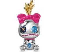 Beads R Us ® Lilo & Stitch Scrump voodoo doll Charm in Sterling Silver S925 & enamel, Compatible with all European style Charm Bracelets, Necklaces & Anklets.