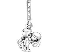 Beads R Us ® - Married Couple Dangle Charm in Sterling Silver S925, Compatible with all European style Charm Bracelets and Necklaces.