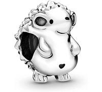 Beads R Us ® - Nino the Hedgehog Charm Bead in Solid Sterling Silver S925, Compatible with all European style Charm Bracelets, Anklets and Necklaces.