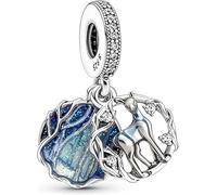 Beads R Us ® - Snape Doe Patronus Dangle Charm in solid Sterling Silver S925, Compatible with all European style Charm Bracelets and Necklaces.