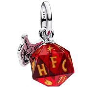 Beads R Us ® - Very Strange Thing this Hellfire Club Dice Dangle Charm or Pendant in Sterling Silver Hallmarked S925 Compatible with all European style Charm Bracelets