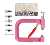 Beads Rivet Fixing Machine - Pearl Handmade Setting Machine, Craft Fixing Device, Manual Pearl Attachment Machines | Round Beads Rivet Studs for Hats Shoes Clothes Bags Skirts Jackets Garments