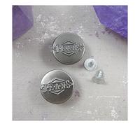 Beads4crafts 10 x Dungaree Fasteners or Sliders or Buttons * Choice of Colours and Sizes * Mix 'n' Match (17mm Buttons (H1959), Silver)