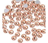 Beadsland 1440 PCS Flat Back Crystal Rhinestones Round Gems for Nail Art and Craft Glue Fix,Champagne(SS3(1.2-1.4mm))