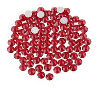 Beadsland 1440 PCS Flat Back Crystal Rhinestones Round Gems for Nail Art and Craft Glue Fix,Dark Siam(SS16(3.8-4.0mm))