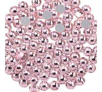 Beadsland 1440 PCS Flat Back Crystal Rhinestones Round Gems for Nail Art and Craft Glue Fix,Light Pink(SS10(2.7-2.9mm))
