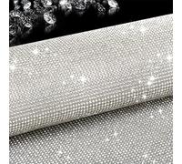 Beadsland Bling Rhinestone Sheets Self-Adhesive Glitter Crystal Rhinestones Sticker DIY Gifts Car Decoration 15.75" x 9.45"(Crystal)