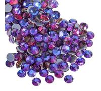 Beadsland Hotfix Rhinestones, 1440pcs Flatback Crystal Rhinestones for Crafts Clothes DIY Decorations, Purple Velvet, SS20, 4.6-4.8mm