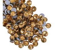 Beadsland Hotfix Rhinestones,2880pcs Flatback Crystal Rhinestones for Crafts Clothes DIY Decoration,Light Colorado Topaz,SS8,2.3-2.5mm