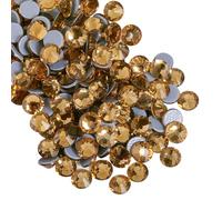 Beadsland Hotfix Rhinestones,288pcs Crystal Rhinestones for Crafts Clothes DIY Decoration, Light Colorado Topaz,SS34,7.0-7.3mm