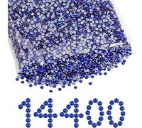 Beadsland Hotfix Rhinestones Bulk,14400pcs Royal Blue Hot Fix Rhinestones for Crafts Clothes DIY Decoration,Sapphire,SS20,4.6-4.8mm