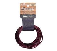 Beadsmith 3mm Satin Rattail Braiding Cord Plum 6 Yards For Kumihimo and Craft