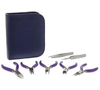 Beadsmith 7-Piece Jewelry Pliers Set with Case, Mini