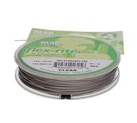 Beadsmith Flex Rite 21 Strand Clear Coated Flex Rite Beading Stringing Wire .024 Inch 100 Feet Nylon Coated 29 Lb Break